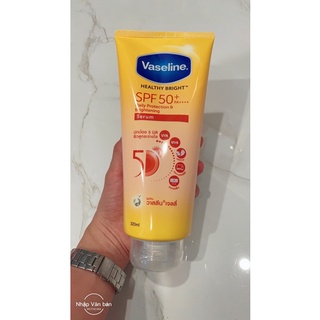 01 Tuýp Sữa Dưỡng Ẩm Vaseline HEALTHY BRIGHT SPF 50+ 320ml Thái Lan