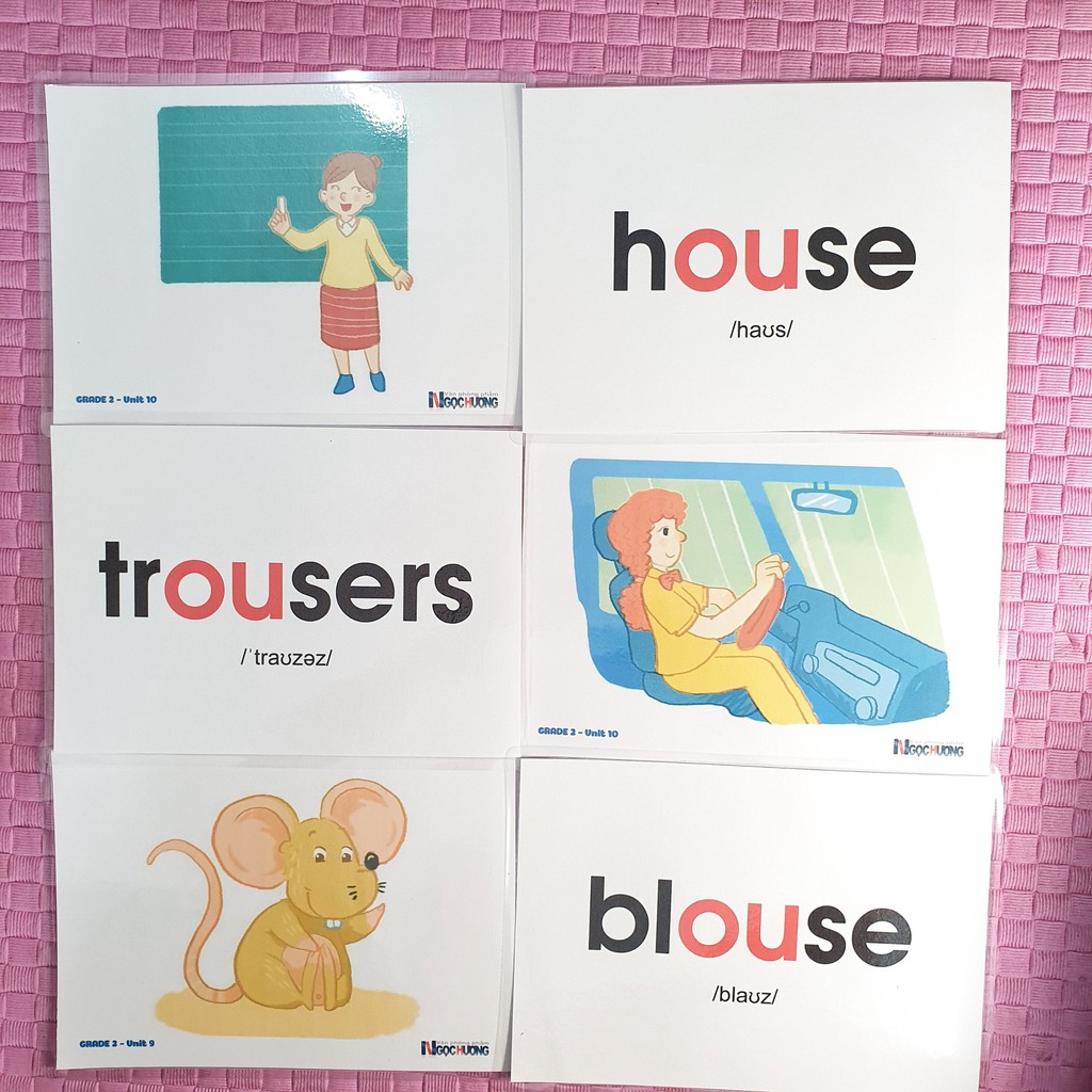 Thẻ Flashcard Bộ Giáo Dục Lớp 1