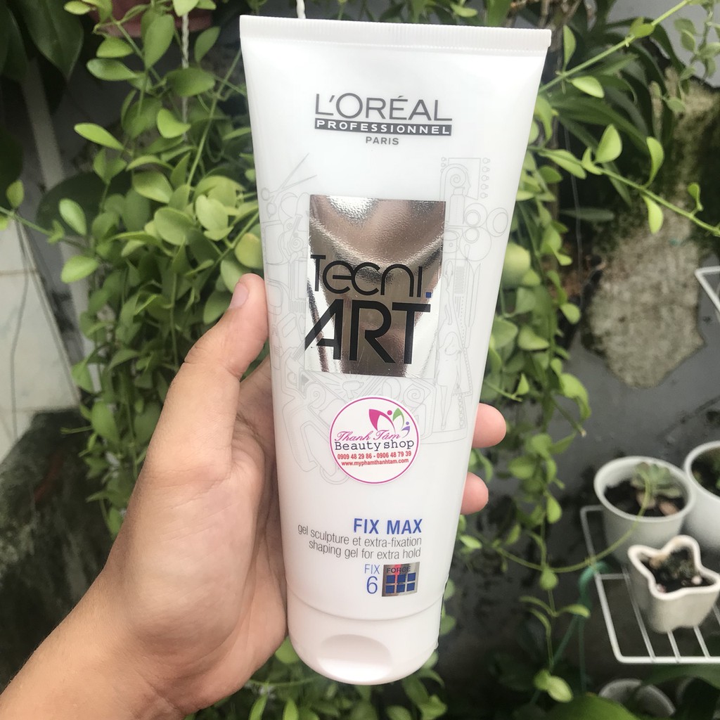 Gel định hình siêu cứng TECNI.ART FIX MAX L'oreal (Độ cứng: 6) 200ml ( NEW 2019)