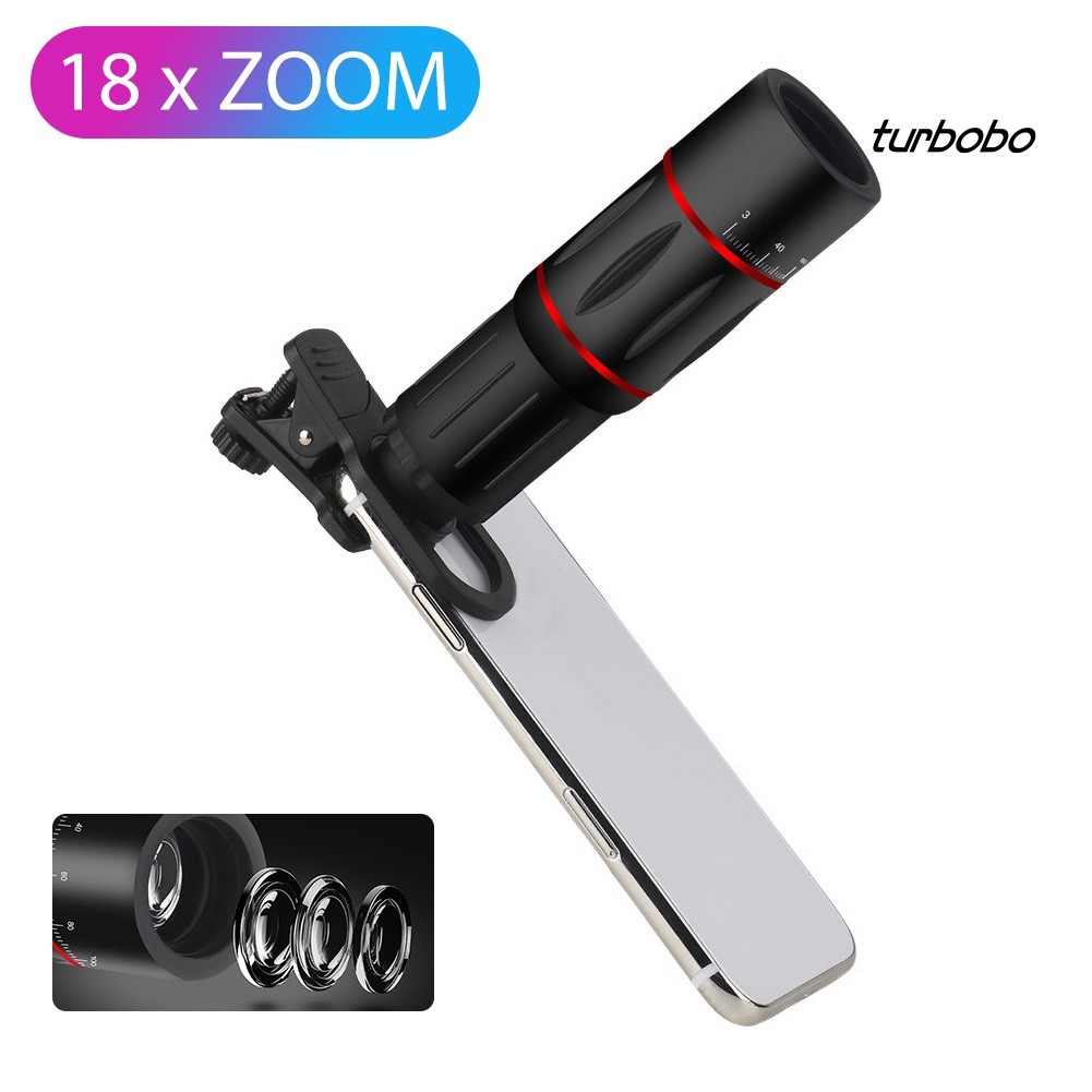 SJPJ_Mobile Phone Camera External 18X Zoom HD Telephoto Lens with Universal Clip