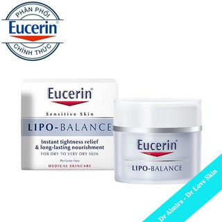 🔥CHÍNH HÃNG🔥 Eucerin Lipo Balance 50ml Kem dưỡng ẩm chuyên sâu dành cho da khô