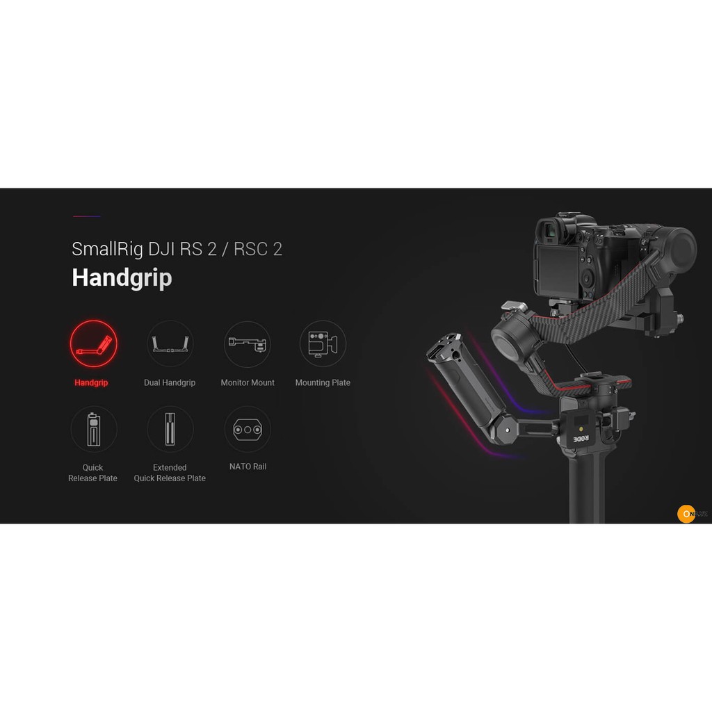 SmallRig Handgrip Ronin RS2 RSC2 code 3028 - Tay nối hỗ trợ quay