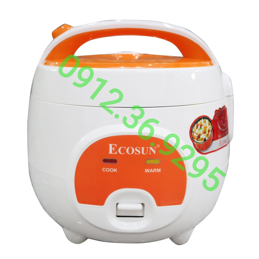 Nồi Cơm Điện Mini ECOSUN Cao Cấp Dung Tích 0.8 Lít, Bảo Hành 12 Tháng