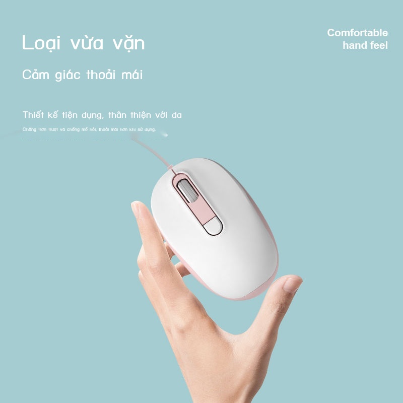 ۞✜♗Chuột có dây tắt tiếng và im lặng cho Lenovo HP Huawei Apple máy tính xách tay văn phòng gia đình nam nữ