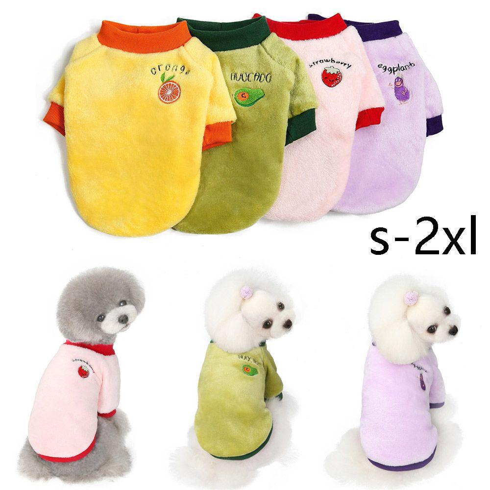 ZAIJIE24 Áo liền quần Lông Cừu Giữ Ấm Hình Trái Cây Cho Thú Cưng