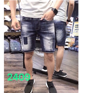 Quần short jean nam
