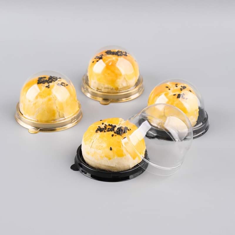 Hộp nhựa nắp cầu đựng bánh Trung Thu 50g