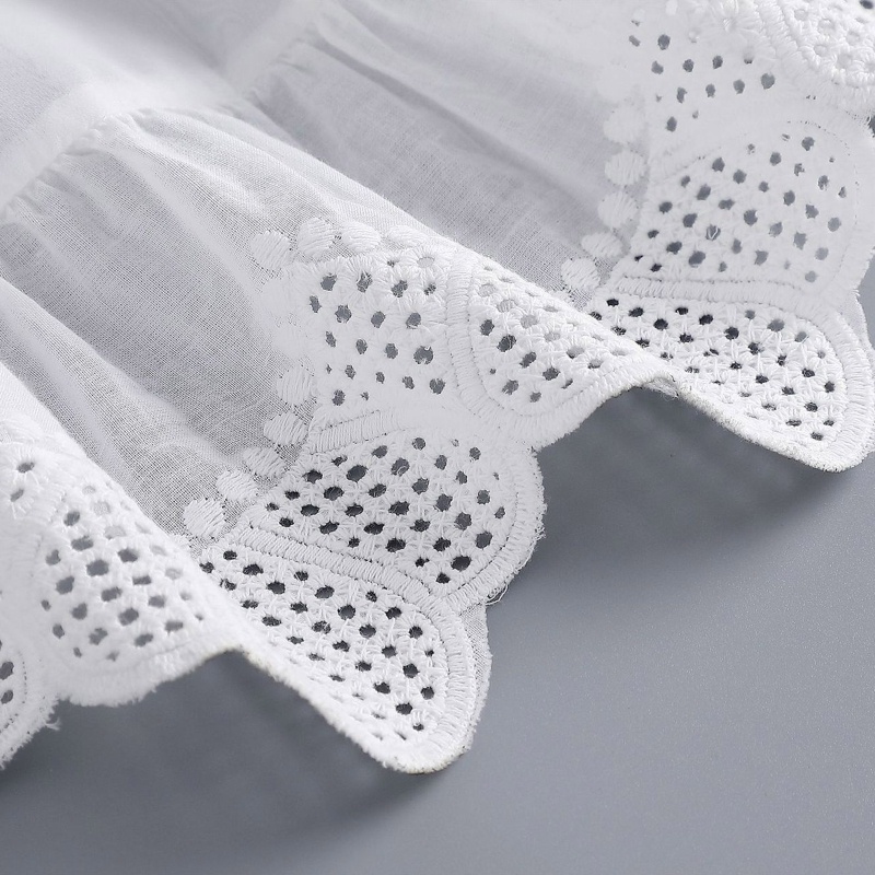 Cổ Áo Giả Thêu Hoa Trang Trí Có Thể Tháo Rời