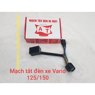 Lắp mạch tắt đèn xe Vario chỉ cắm 2 giắc đèn, sử dụng trên công tắc pha cos zin của xe