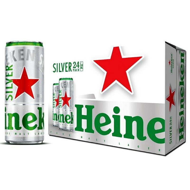 Thùng 24 Lon Bia Heineken Silver 330ml