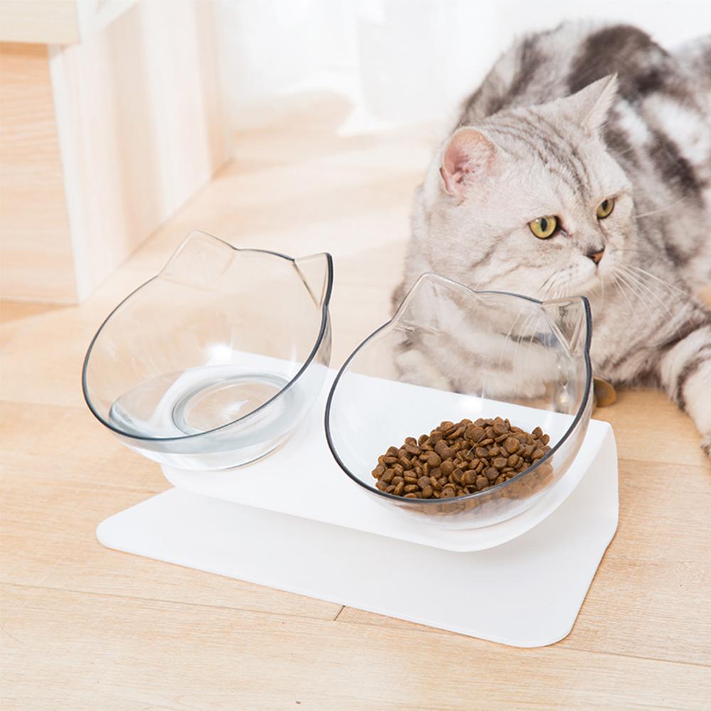 Bát Đựng Thức Ăn Nước Uống Chống Trượt Hình Tai Mèo Cho Mèo
