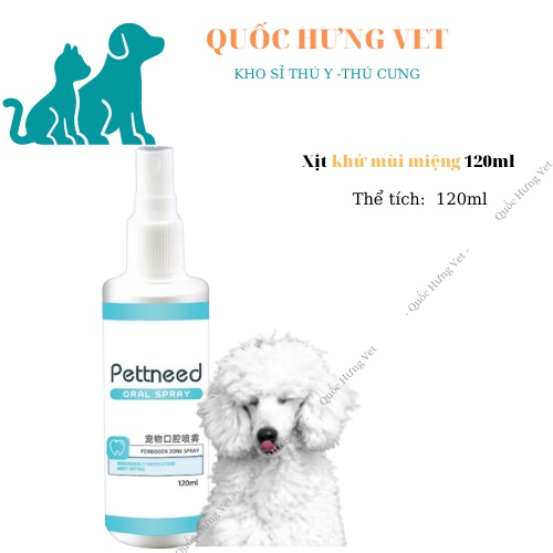 Xịt thơm miệng cho chó mèo- QUỐC HƯNG VET