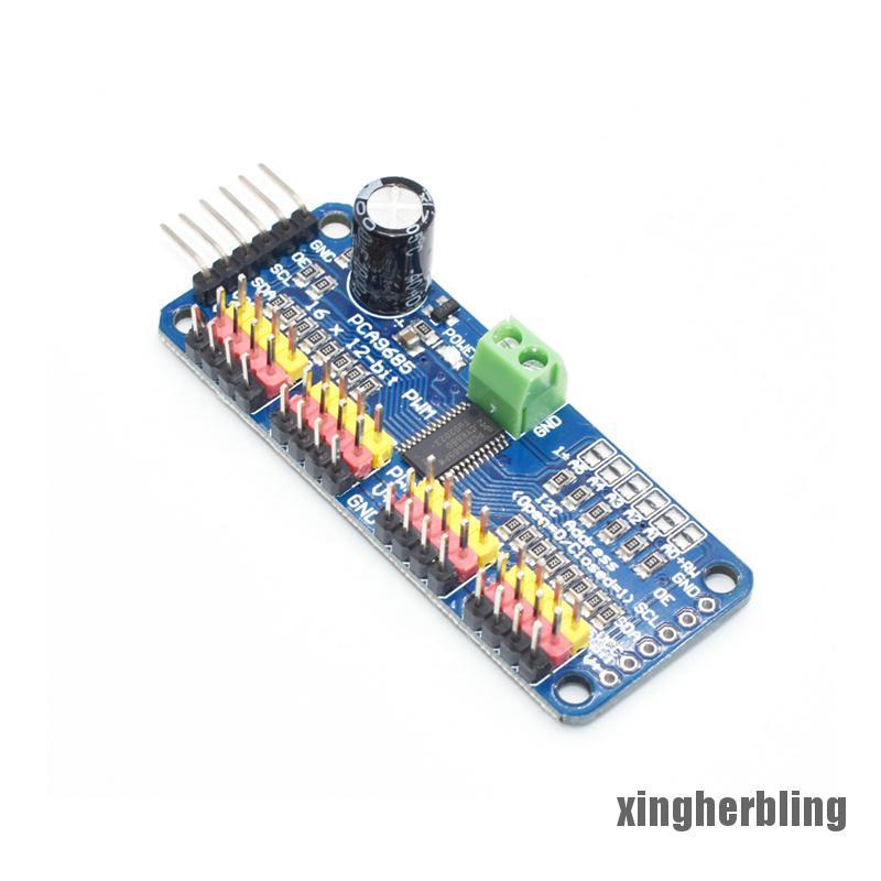 XBVN 16-Channel 12-bit PWM/Servo Driver-I2C interface-PCA9685 DIY Servo Shield Module