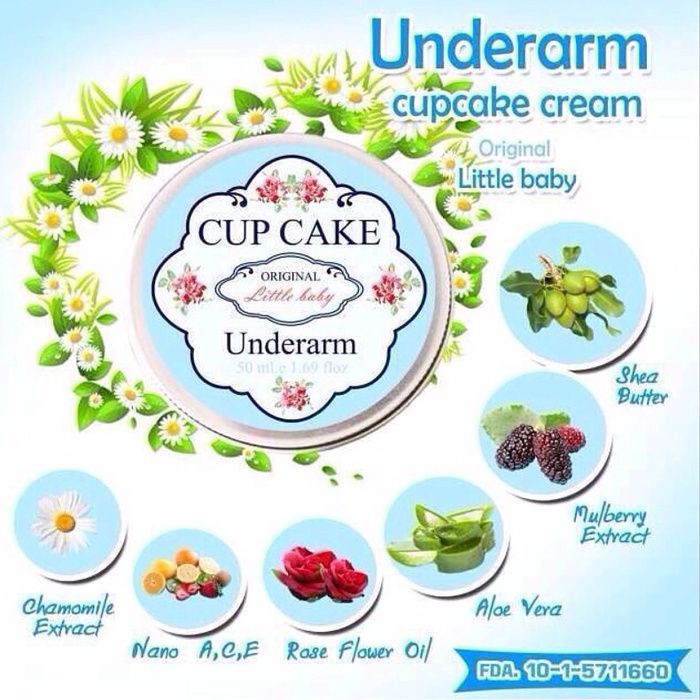 [ Date 06 - 2022 ] Kem hỗ trợ giảm thâm nách, vùng bẹn Underarm Cupcake Cream New