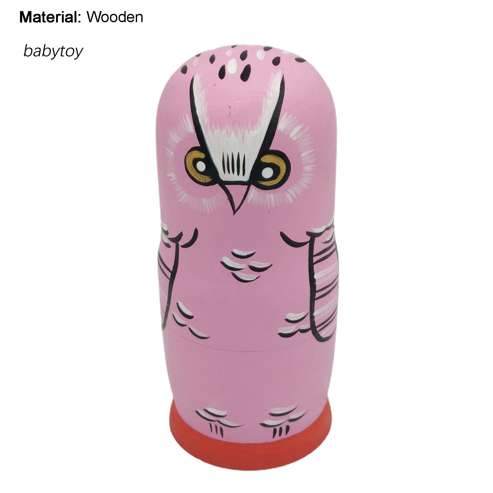 [Ready Stock] Toy Vivid Color Matryoshka Model Owl Matryoshka Coffee Shop Ornament Home Decor for Home