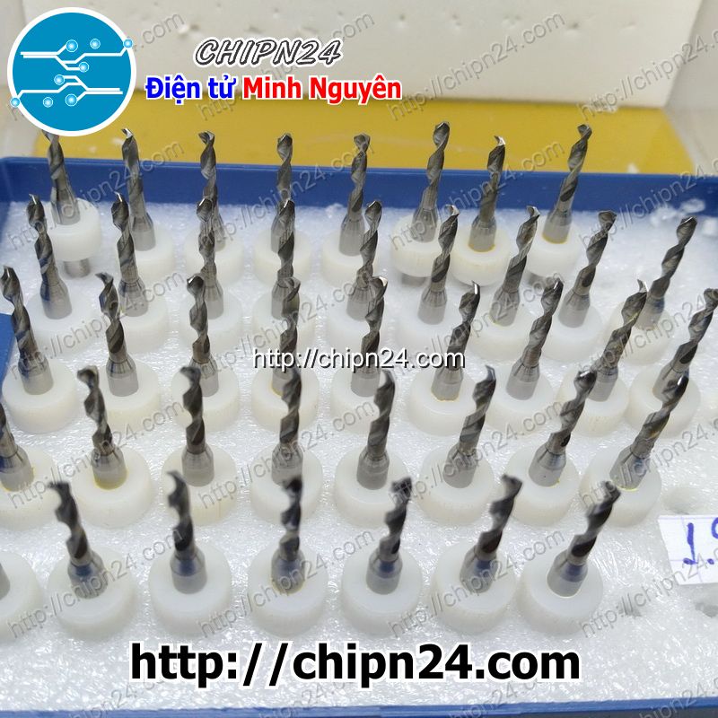 [2 CÂY] Mũi khoan mạch in CNC 1.9mm (Mạch điện tử, PCB)