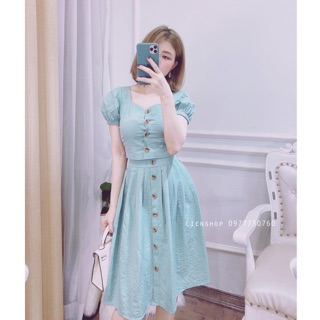 Set áo crop top_ chân váy xoè