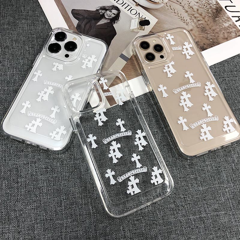Ốp Điện Thoại Cạnh Mềm Trong Suốt Chống Sốc Họa Tiết Không Gian Chrome Hearts Cho IPhone 11 13 12 X XS Pro Max XR 12 13