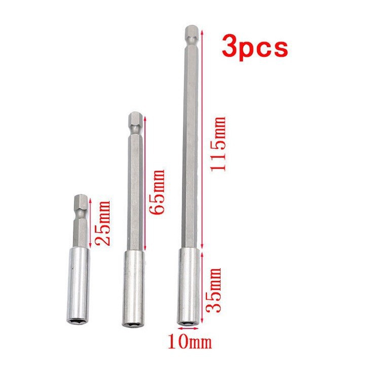ĐẦU NỐI DÀI VẶN VÍT CÓ NAM CHÂM - BỘ 3 CÂY - 000588