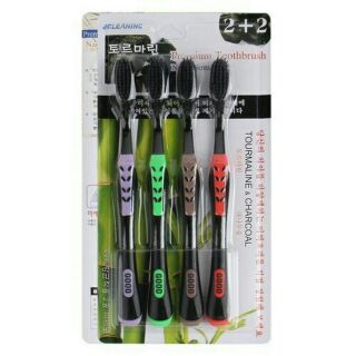Set 4 bàn chải than tre Hàn Quốc
