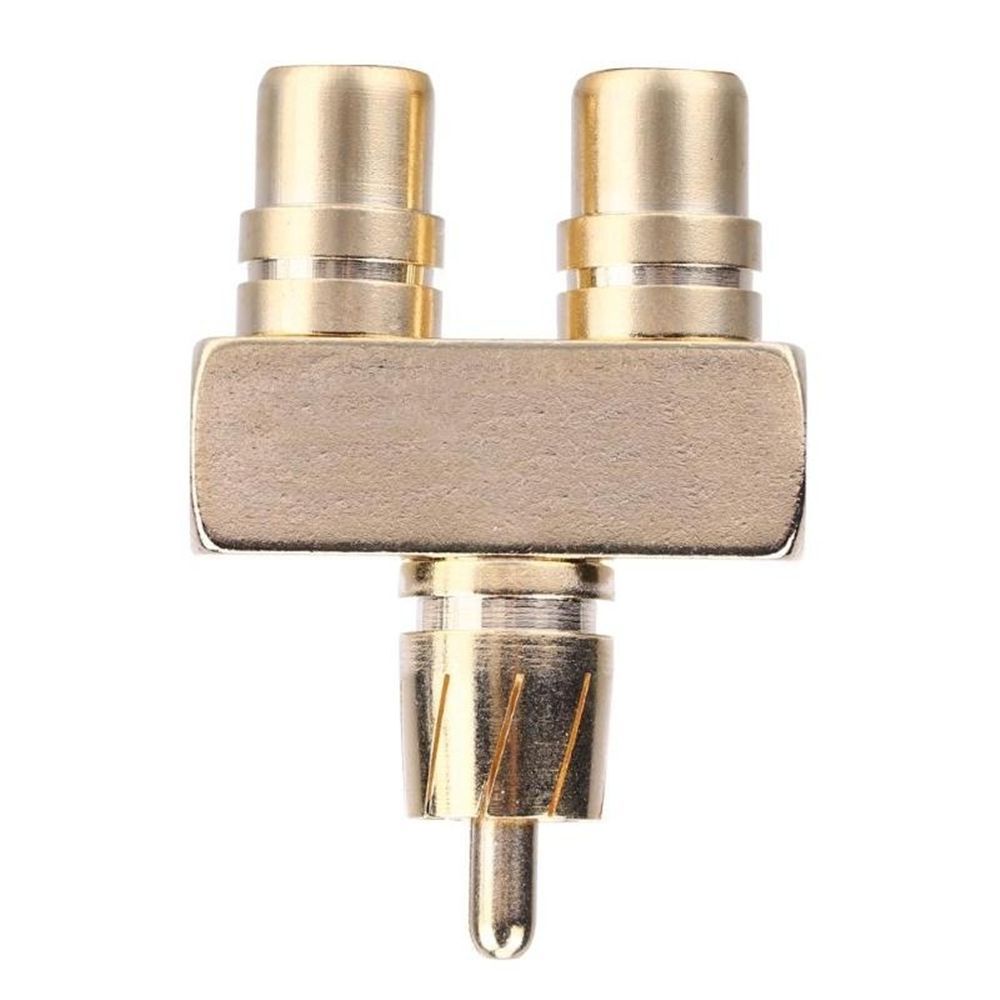 Aaron1 Đầu Chia Cổng Rca 1 Đầu Cắm Sang 2 Lỗ Cắm Av Bằng Đồng Nhiều Màu