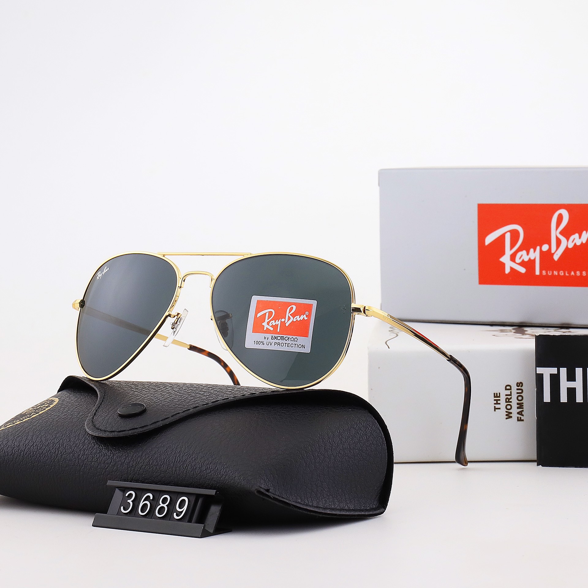 Aviator Ray-Ban_ chính hãng Kính râm 2021 Thời trang Hàn Quốc mới Kính râm nam nữ một mảnh Cặp đôi hợp thời trang Du lịch ngoài trời Kính râm lái xes