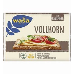 Bánh mì lúa mạch giòn nguyên hạt giàu xơ hữu cơ Cracker Vegan Delikatess, Fibre, Original hiệu Wasa 270g