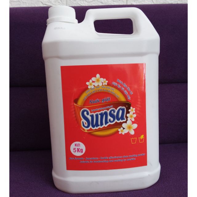 NƯỚC GIẶT SUNSA ĐỎ 5L