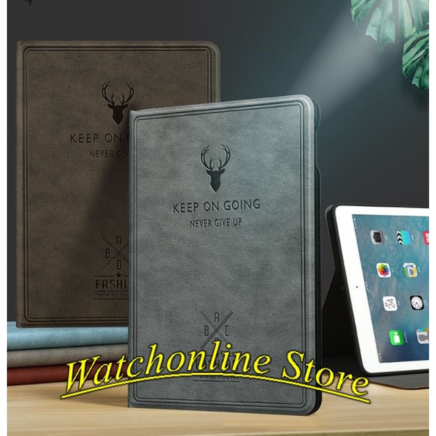 Bao Da iPad Air 1/2 - Ipad 9.7 2017/2018 - Ốp iPad Dập Nổi Logo Đầu Hươu