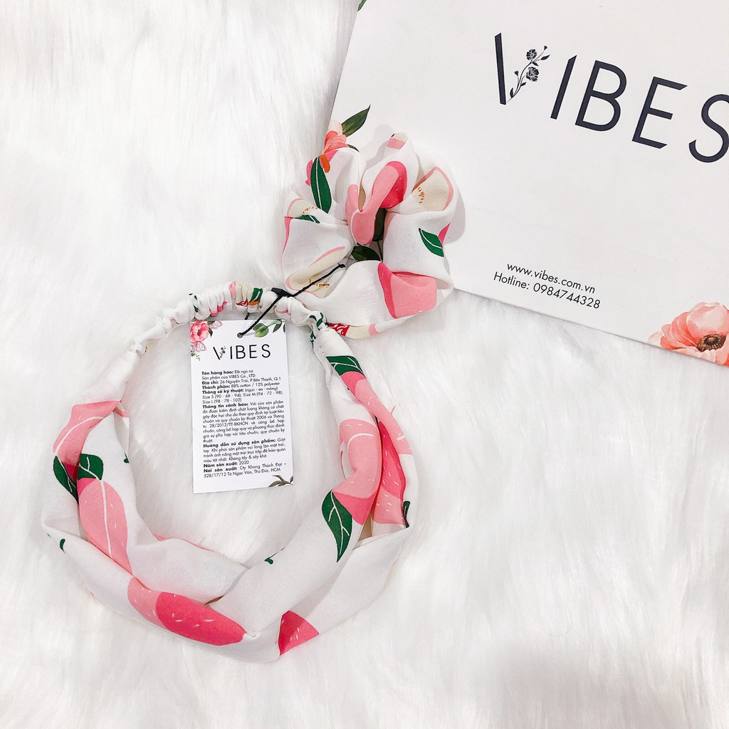 Combo buộc tóc và turban VIBES Hair Tie &amp; Turban