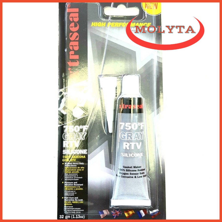 Keo tạo gioăng chịu nhiệt X’traseal 750F Grey RTV Silicone 32gr/85gr/300gr xuất xứ Malaysia