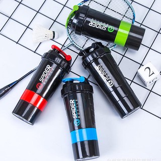 Bình Lắc Shaker Tập GYM 3 Ngăn Tiện Dụng 500 Ml