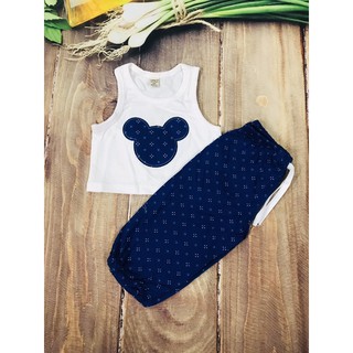 Bộ croptop cho bé gái 9-23kg