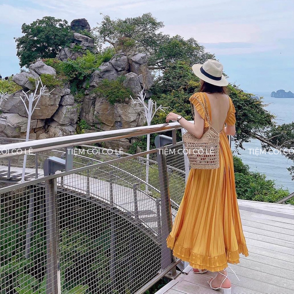 Làn cói tim đan thưa, túi xách đi biển phụ kiện decor chụp ảnh lookbook - Tiệm Cói Cô Lê