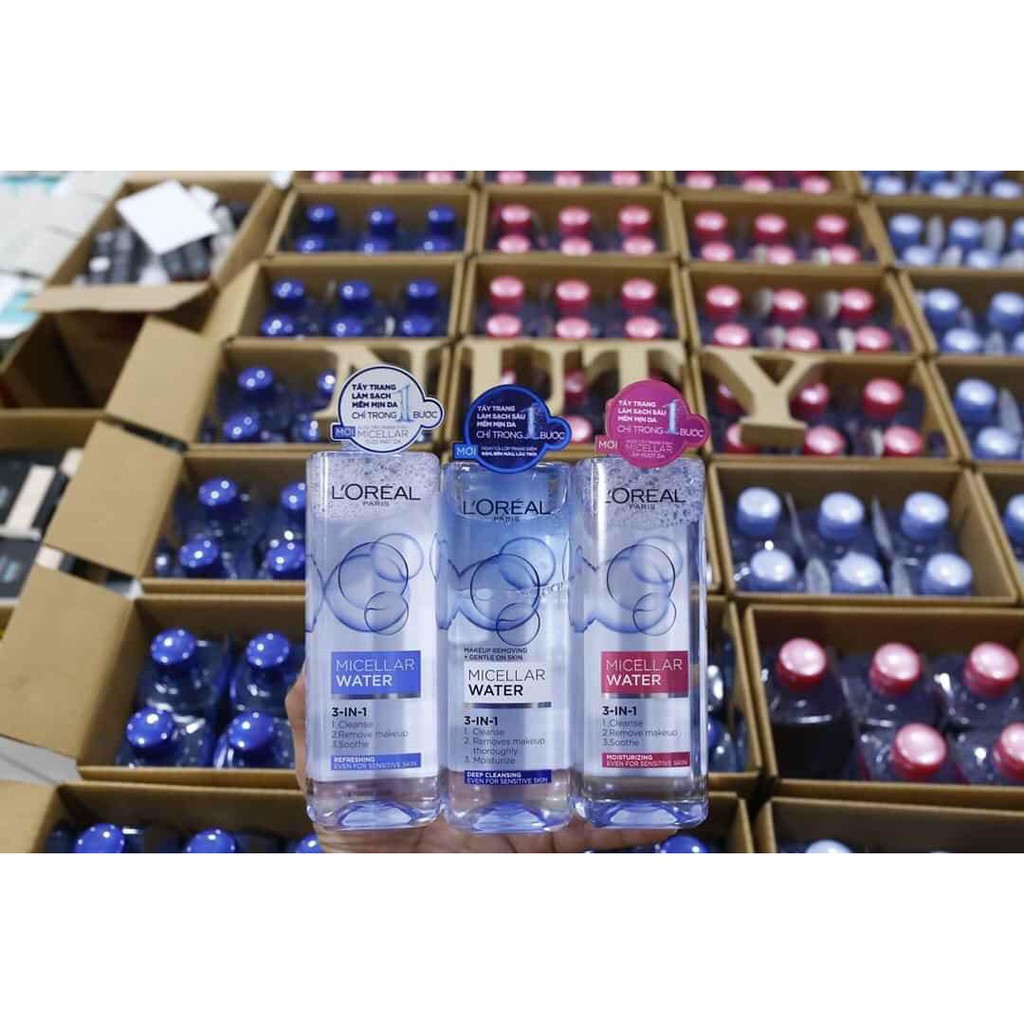 Nước tẩy trang Loreal- L'Oreal Paris 3-in-1 Micellar Water 400 ml | BigBuy360 - bigbuy360.vn