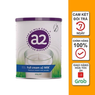 Sữa bột a2 nguyên kem úc full cream milk powder 850g