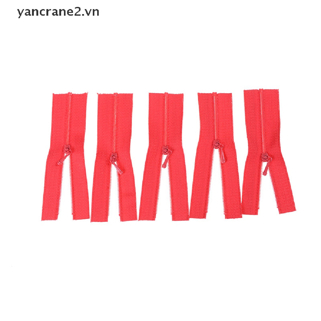 Set 5 Khóa Kéo Mini Dùng Để May Đồ Búp Bê / Đầm Đồ Thủ Công DIY