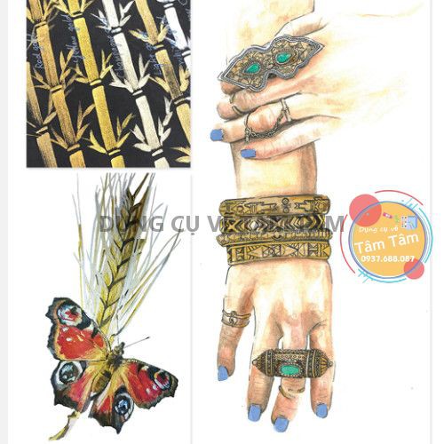 [ TÂM TÂM ]-Màu nhủ Starry watercolor Kuretake Gansai Tambi-