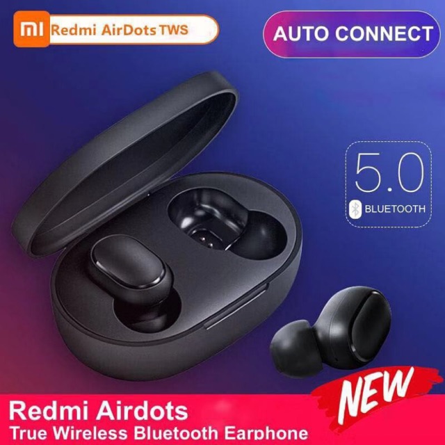【NEW Original】 Redmi AirDots TWS Mi True Bluetooth Wireless EarBuds Basic Earphones Bluetooth 5.0 earbuds (READY STOCK)