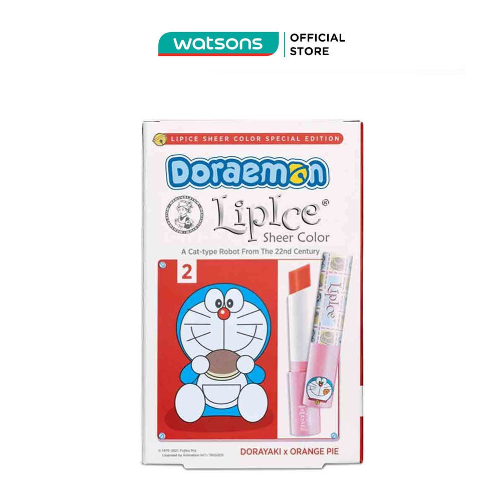 Son Dưỡng Có Màu Lipice Doraemon Sheer Colour Dorayaki 2.4g