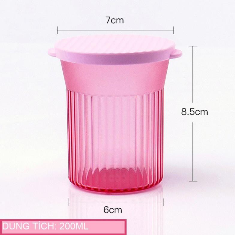 Lon Cốc Tupperware làm sữa chua đựng thực phẩm 200ml chịu nhiệt lên đến 140 độ TU09