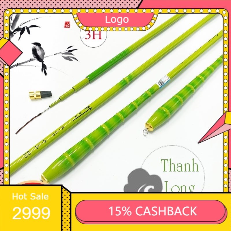 Cần câu tay Thanh long 3H câu đơn cá rô, diếc, chép nhiều độ dài 2m7-3m6-3m9-4m5-5m4-6m3 CĐ-6 -giá r