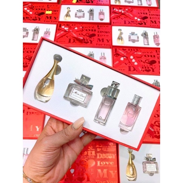 [HÀNG ĐỘC] set nước hoa di🌾or mini 5ml 🌺4 mùi xuất sắc - hộp quà sang chảnh🌺