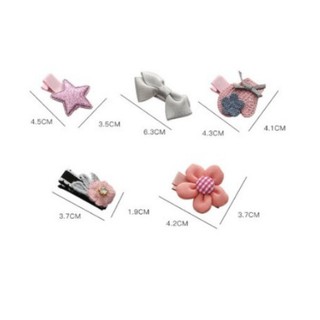 Set 5 Kẹp Tóc Dễ Thương Cho Bé Gái