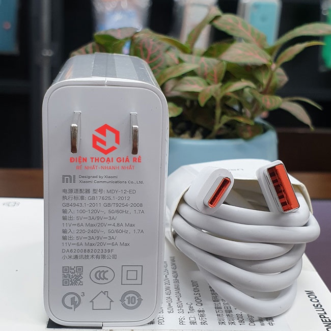 Combo củ cáp sạc nhanh Xiaomi 120W - Mi 10 Ultra, Black Shark 4, 4S, Xiaomi 11T Pro [BH 1 đổi 1 trong 3 tháng, giá RẺ]