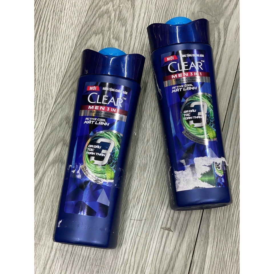 (140g- hàng khuyến mãi) CLEAR MEN 3IN1 TẮM- GỘI- DƯỠNG TOÀN THÂN