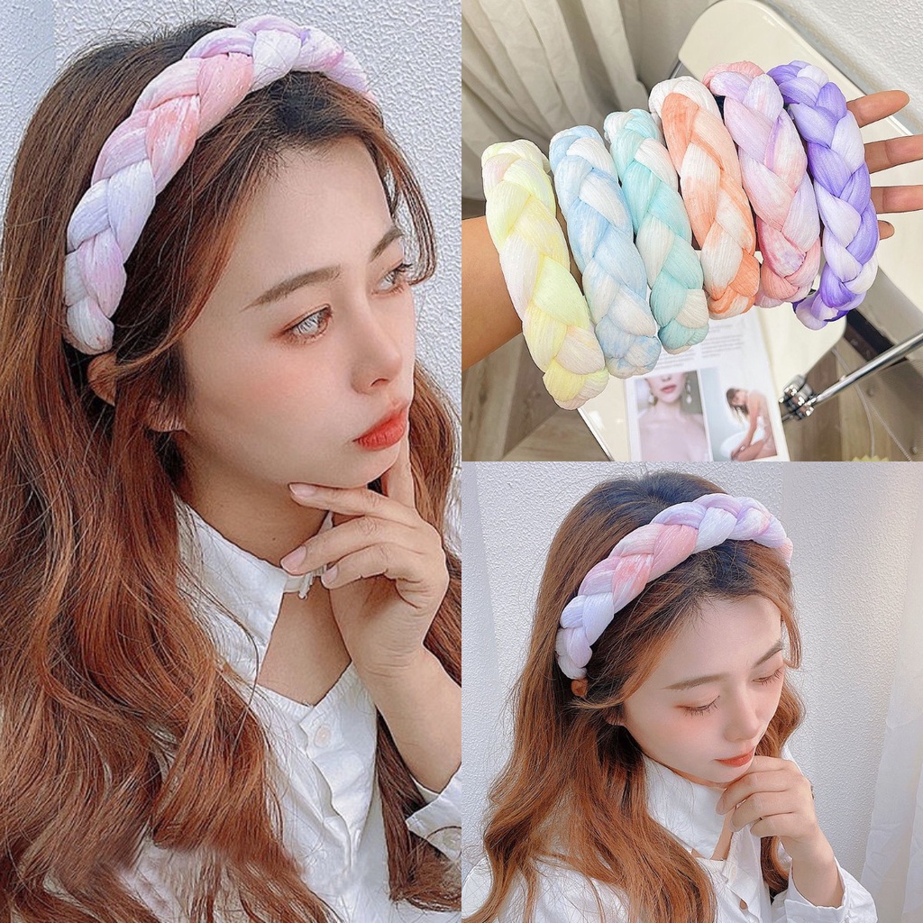 Băng Đô Cài Tóc Dạng Xoắn Phong Cách Hàn Quốc Cổ Điển Thời Trang Xuân Hè Chất Lượng Cao Cho Nữ