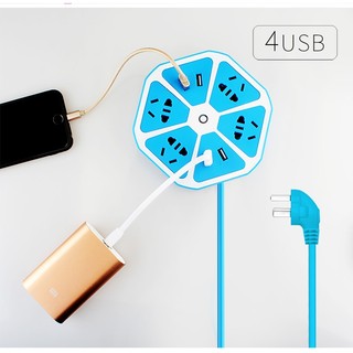 Ổ điện đa năng lục giác có cổng USB (BM2017)