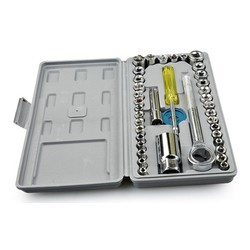 Bộ khẩu thông minh mở siết ốc và bugi 40 chi tiết (Thép không gỉ)