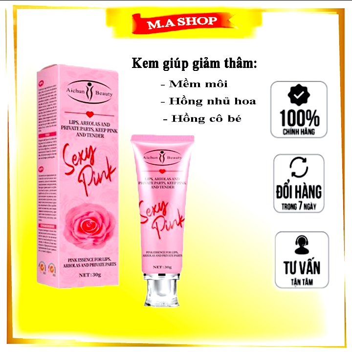 Kem Giảm Thâm Môi - Làm Hồng Môi - Nhũ Hoa - Vùng Kín Sexy Pink Aichun Beauty 30g